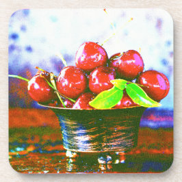Porta-copo "Ball Of Cherries Fruta" Foto Bela. Compre agora