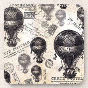 Porta-copo balões de ar quente franceses de vintage modernos