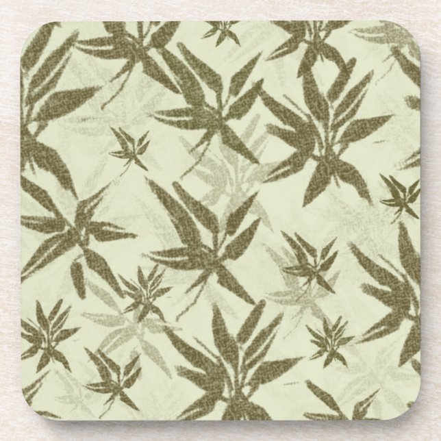 Porta-copo Bambu em Beige Sheers - padrão de superfície unifo (Frente)