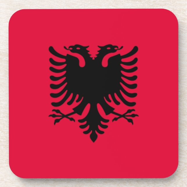 Porta-copo Bandeira albanesa (Frente)