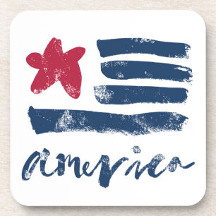 Porta-copo Bandeira americana Paintstrokes