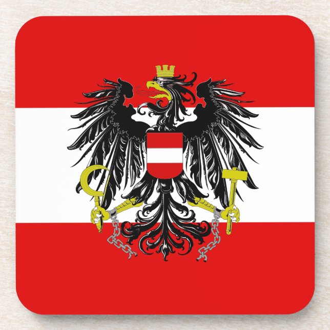 Porta-copo Bandeira austríaca (Frente)