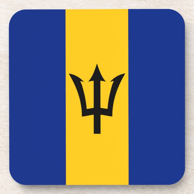 Porta-copo Bandeira Barbados (Frente)
