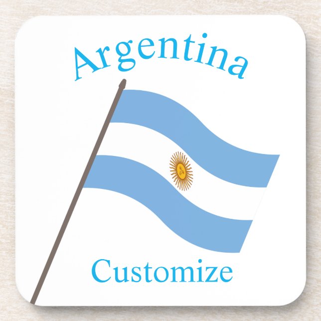 Porta-copo Bandeira da Argentina Thunder_Cove (Frente)