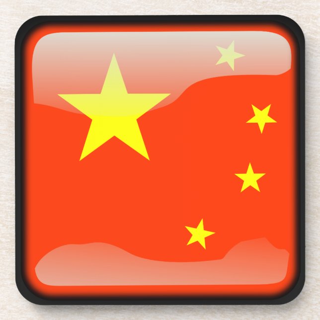 Porta-copo Bandeira da China (Frente)