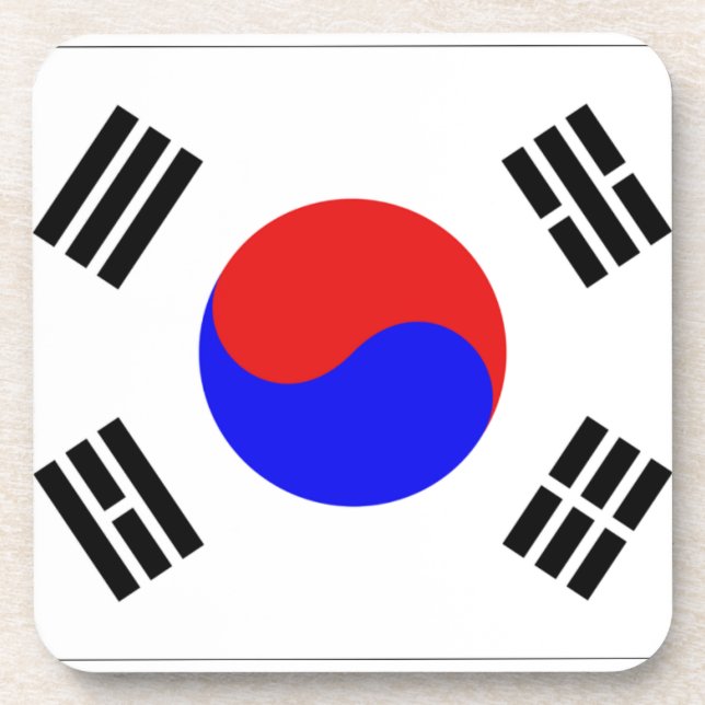 Porta-copo Bandeira da Coreia do Sul (Frente)