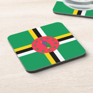 Porta-copo bandeira da Dominica
