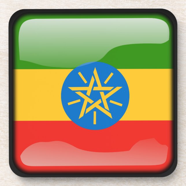 Porta-copo Bandeira da Etiópia (Frente)