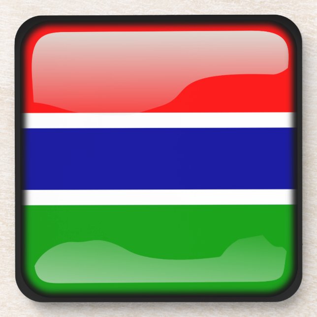 Porta-copo Bandeira da Gâmbia (Frente)