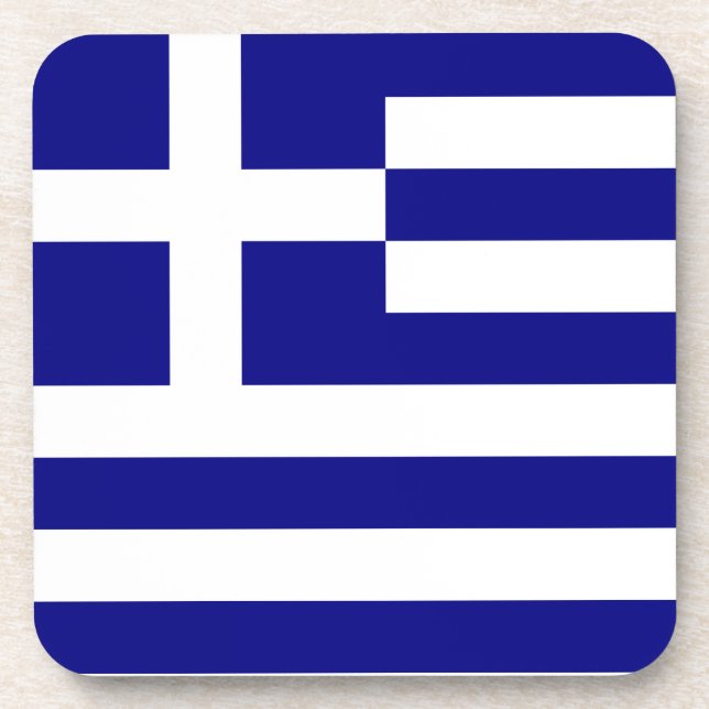 Porta-copo Bandeira da Grécia (Frente)