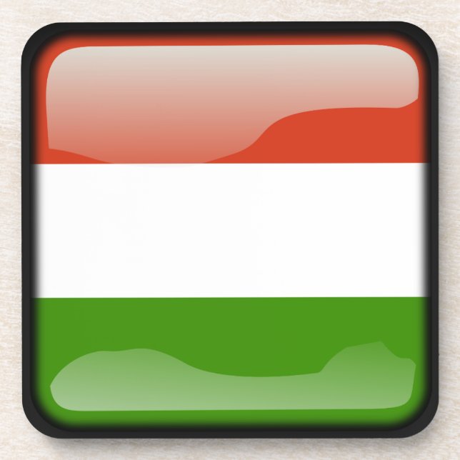 Porta-copo Bandeira da Hungria (Frente)