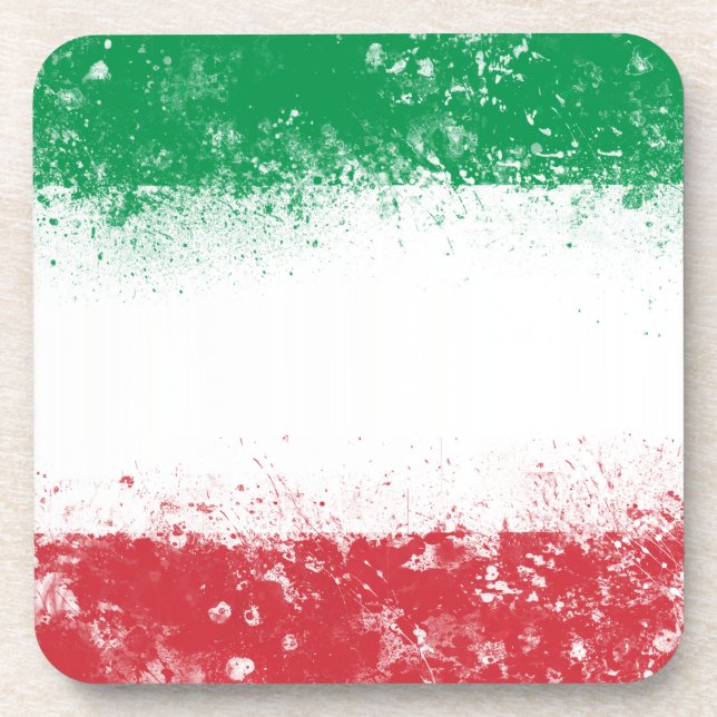 Porta-copo Bandeira da Itália (Frente)