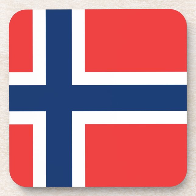 Porta-copo Bandeira da Noruega (Frente)