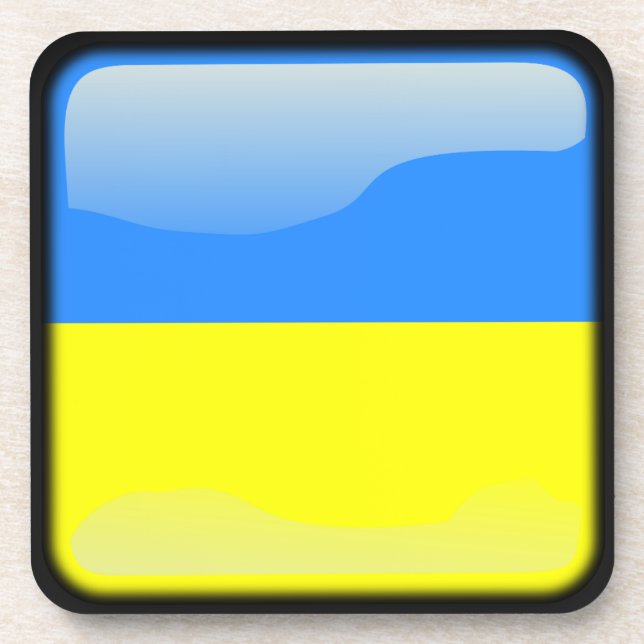 Porta-copo Bandeira da Ucrânia (Frente)