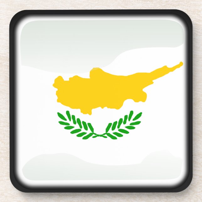 Porta-copo Bandeira de Chipre (Frente)