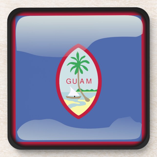 Porta-copo Bandeira de Guam (Frente)