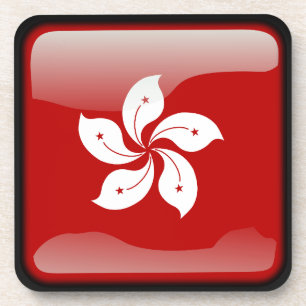 Porta-copo Bandeira de Hong Kong