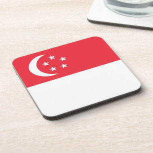 Porta-copo bandeira de Singapura