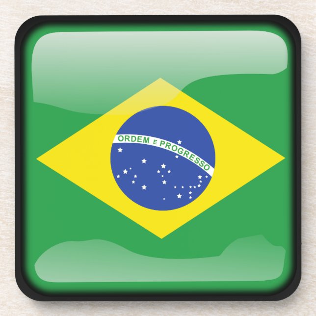 Porta-copo Bandeira do Brasil (Frente)