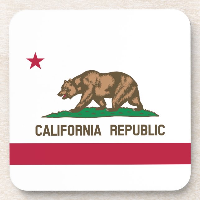 Porta-copo Bandeira do Estado da Califórnia (Frente)