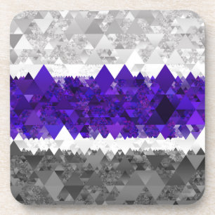 Porta-copo Bandeira do Orgulho Boho Geométrico Mod Retro Grey