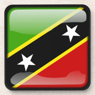 Porta-copo Bandeira do Santo Kitts e Nevis