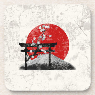 Porta-copo Bandeira e símbolos de Japão ID153
