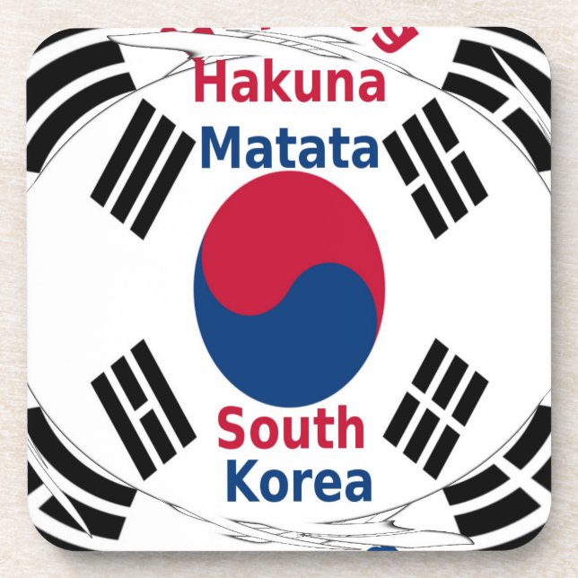 Porta-copo Bandeira Nacional da Coreia do Sul: Orgulho do Tae (Frente)