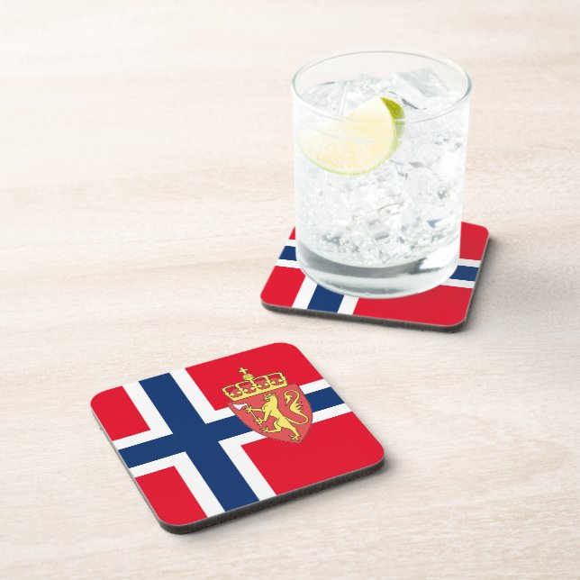 Porta-copo Bandeira norueguesa (Lado Direito)