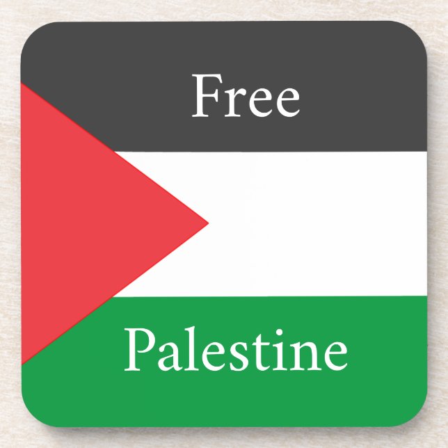 Porta-copo Bandeira Palestina Livre sob medida (Frente)