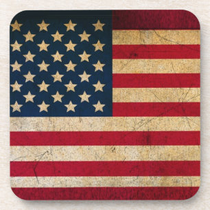 Porta-copo Bandeira Patriótica dos Estados Unidos em Grunge