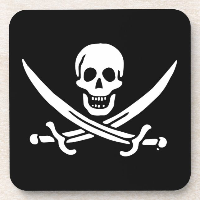 Porta-copo Bandeira pirata de Jolly Roger (Frente)