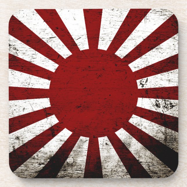 Porta-copo Bandeira preta de Sun de ascensão de Japão do (Frente)