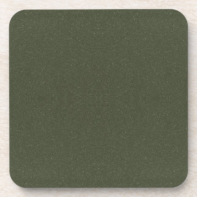 Porta-copo Bandeja Texturizada de Plástico Verde Musgo para C (Frente)