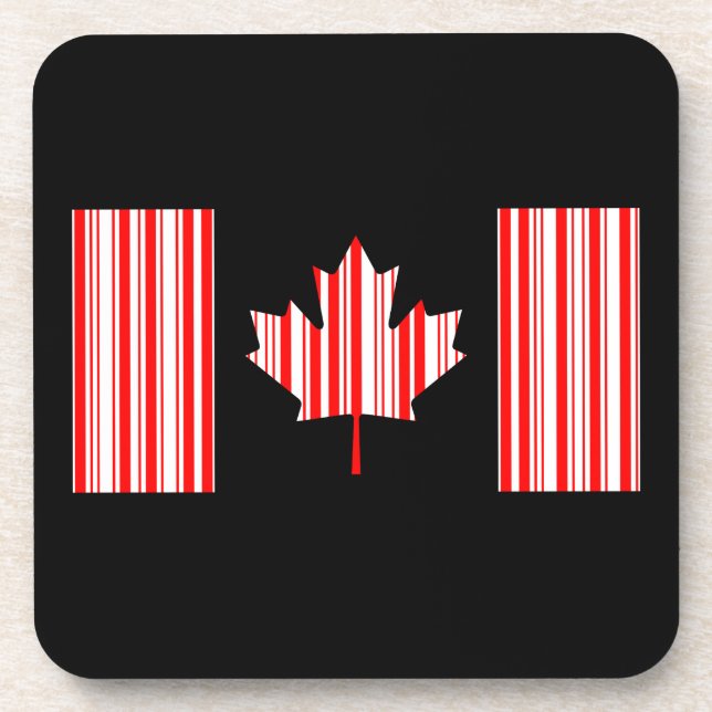 Porta-copo BANDERA DO CANADÁ CÓDIGO DE BARRAS Código de barra (Frente)