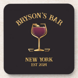 Porta-copo Bar de Sinal de Pub Personalizado com Nome Persona