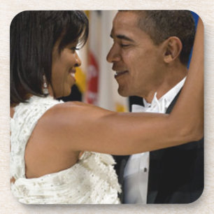 Porta-copo Barack e Michelle Obama