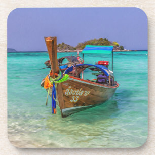 Porta-copo Barco cauda longa, Koh Lipe, Tailândia