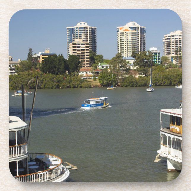 Porta-copo Barcos a Vapor, Rio Brisbane, Brisbane, (Frente)