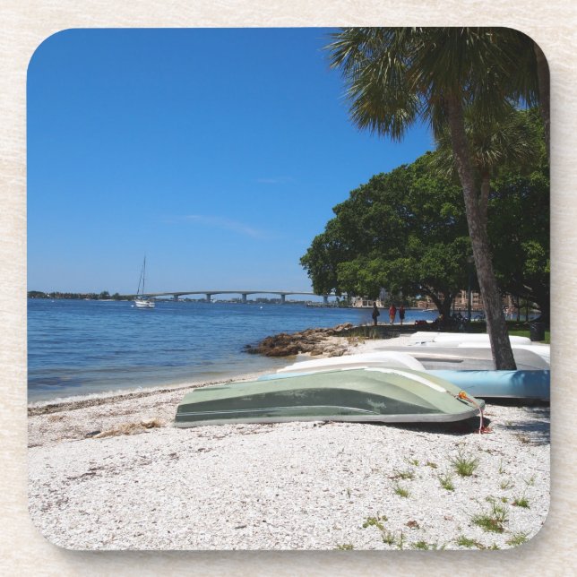 Porta-copo Barcos Em Sarasota, Flórida (Frente)