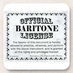 Porta-copo Baritone License