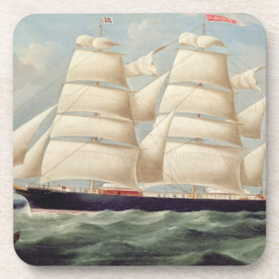 Porta-copo Barque "Clendovey" da tosquiadeira (óleo em
