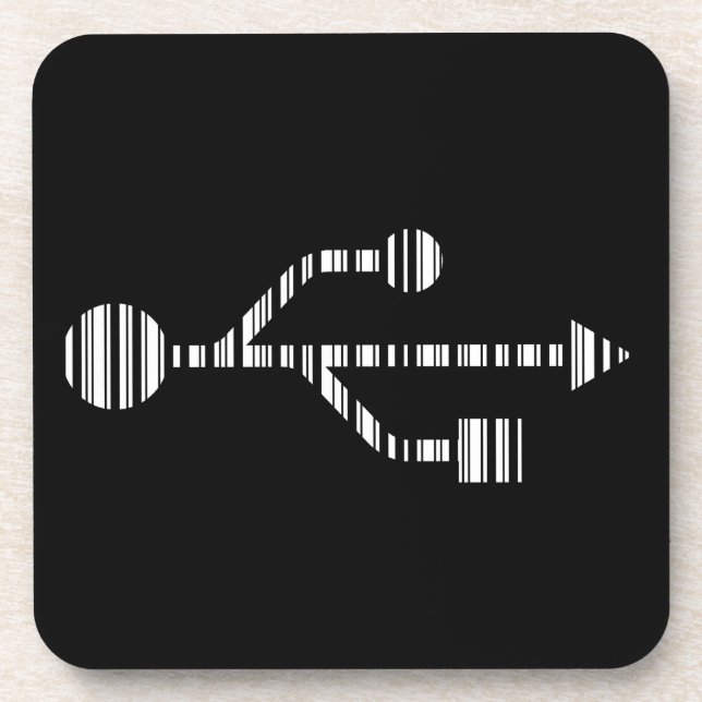 Porta-copo BARRA DE LOGO USB CÓDIGO Computador Design de Padr (Frente)