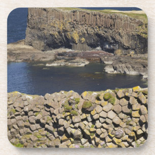 Porta-copo Basalto poligonal, Staffa, da ilha de Mull,
