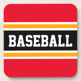 Porta-copo BASEBALL Atletic Red White Yellow Stripes