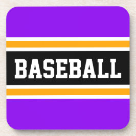 Porta-copo BASEBALL Bold Bright Roxo Amarelo Roxo Stripes