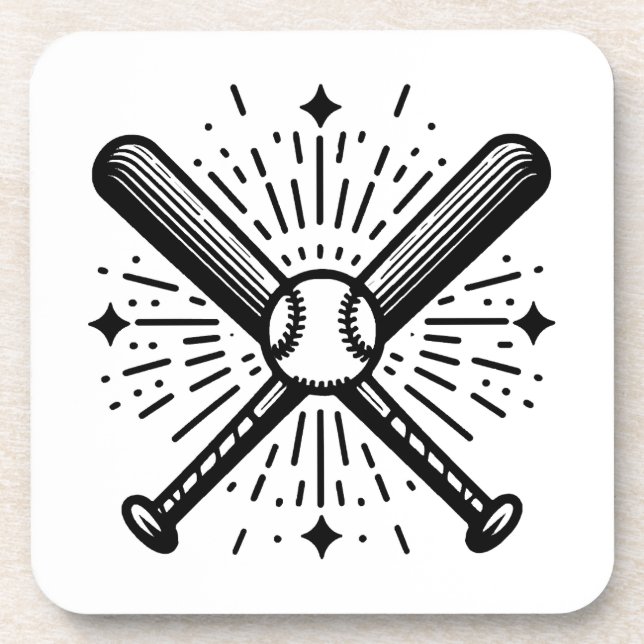Porta-copo basebol vintage (Frente)