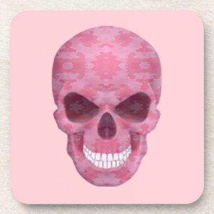 Porta-copo Bases de Camuflagem Rosa com Caveiras