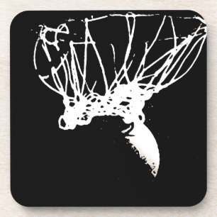 Porta-copo Basquete Pop de Arte Branca Negro