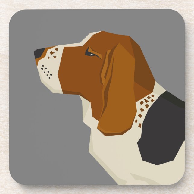 Porta-copo Basset Hound (Frente)